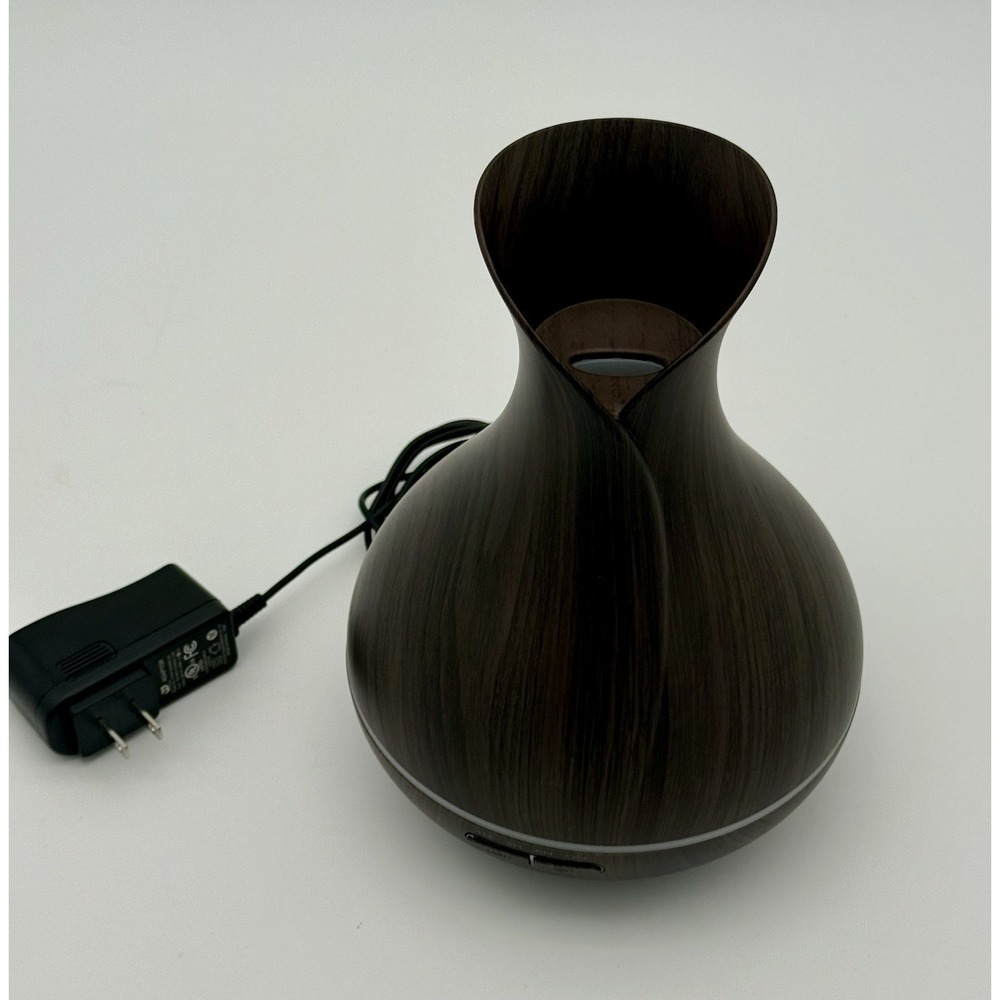 Ultrasonic Essential Oil Diffuser Aromatherapy Humidifier LED Timer Wood Grain‎